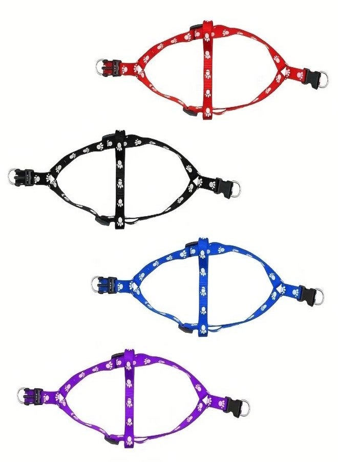 KsPups 15 mm Paw Print Nylon Puppy Harness & Leash Set for Small & Medium Dogs (Color As Per Available) - Pack of (Harness + Leash) (A2) - Image 4